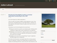 Tablet Screenshot of julienletrouit.com